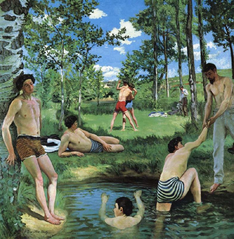 Frederic Bazille Scene d Ete oil painting picture